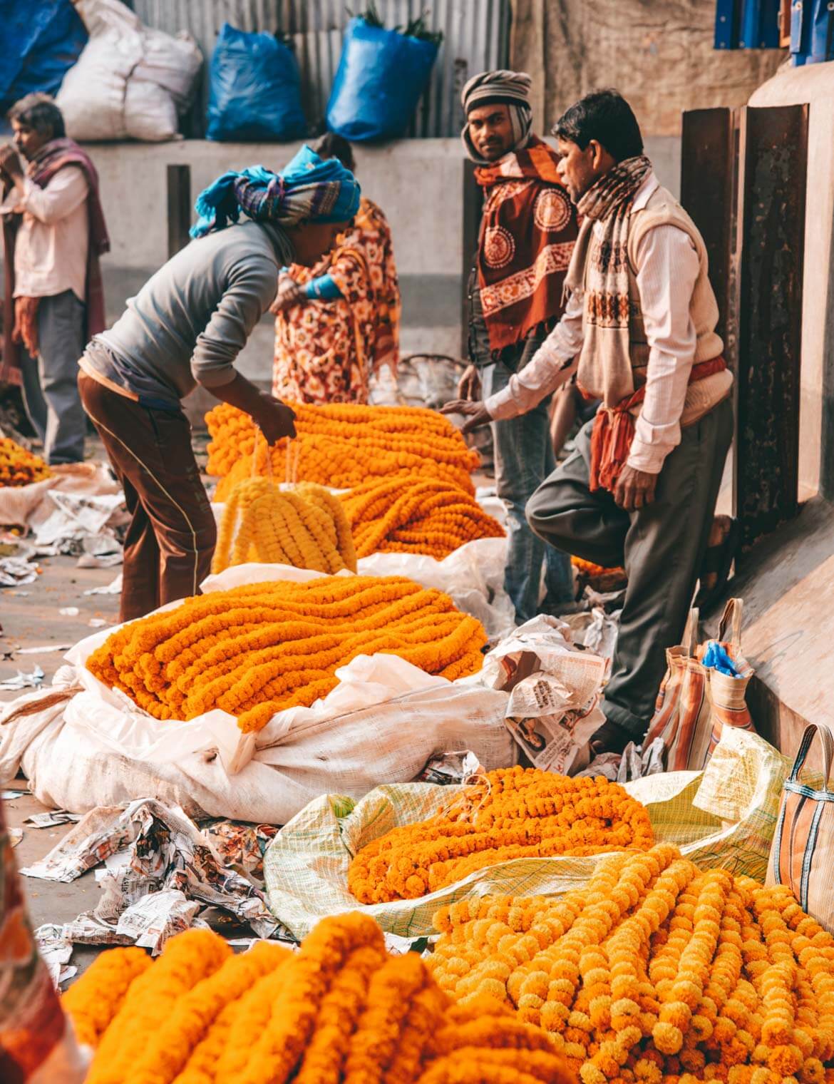 Calcutta luoghi di interesse Flower Market