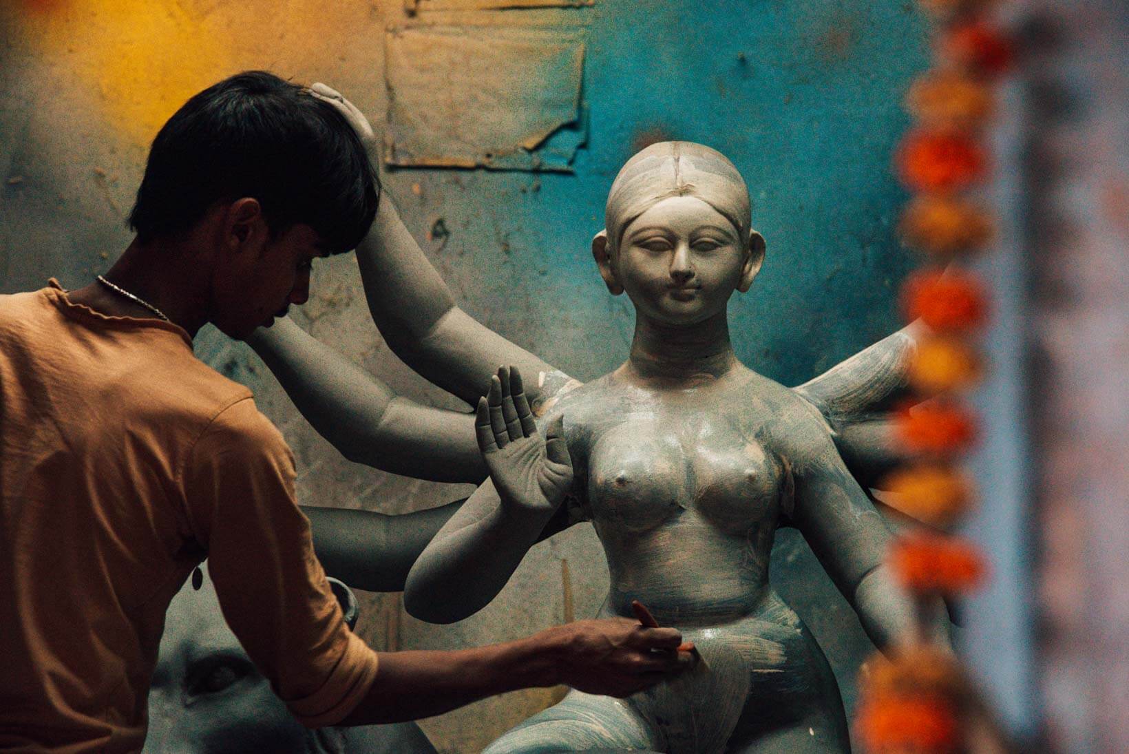 Artigiani Kumartuli a Calcutta