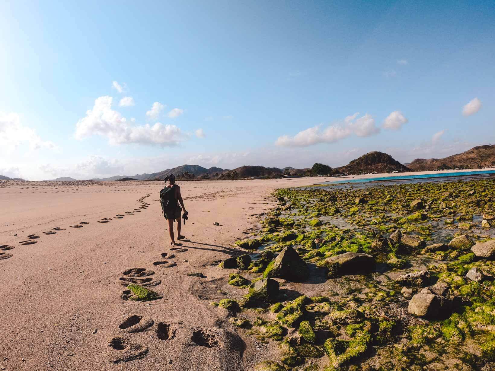 Spiaggia Mawun a Lombok